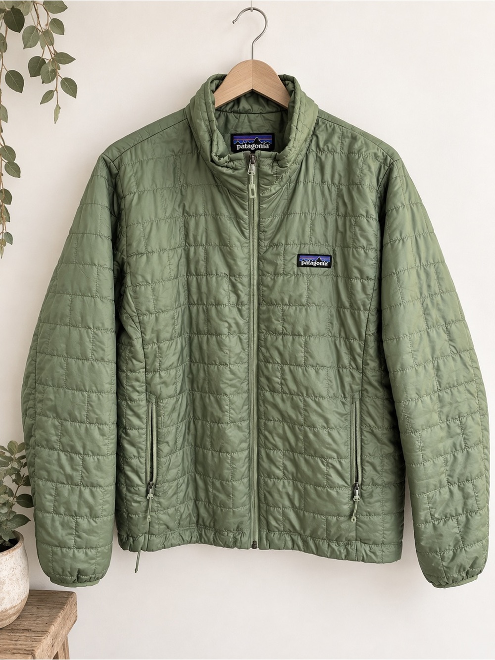 Patagonia Olive Green nano Puff Jacket